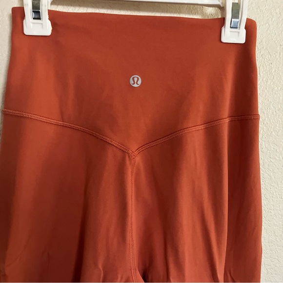 Lululemon Align Wide Leg Crop Dark Terracotta Pants Size 2 - Picture 6 of 10